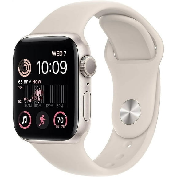 Pre-Owned Apple Watch Series SE 2nd Gen (GPSWiFi Cellular) 40mm Aluminum Case with Starlight Sport Band - Starlight