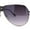 Silver / Smoke, variant on Mens Oversize Mobster Lion Shield Emblem Racer Pilots Sunglasses Silver Smoke