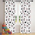 thumbnail image 5 of Blackout Kids Curtains,White Cow Cloud Pattern Childrens Insulated Curtains Set Of 2,Bedroom Essentials,Toddler Room Decor 42x84in(106x213cm), 5 of 5