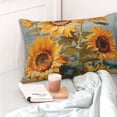 thumbnail image 4 of Kdxio Cotton Pillow Cases 20"x30" Pillowcases,Soft and Breathable Bedroom Pillow Cases-Sunflower Field Art-No Pillow Core, 4 of 5