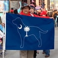 thumbnail image 2 of Bayyon South Carolina Flag Dog Lover South Carolina Grommet Flag Banner with Grommets 3x5Feet Man cave Decor, 2 of 6