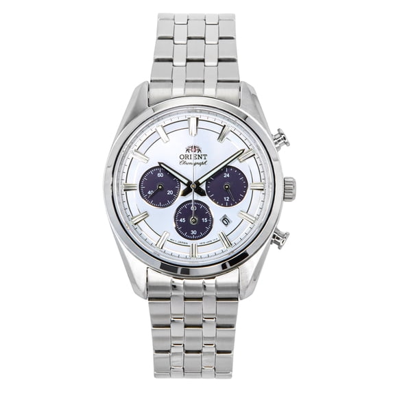 Orient Contemporary Chronograph Stainless Steel White Dial Quartz RA-TX0305S Men's Watch