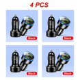 thumbnail image 1 of 1~5PCS Car Charger For Cigarette Lighter Smart Phone USB Adapter Mobile Phone Charger Dual USB Digital Display Voltmeter Fast Style A 4pcs, 1 of 6