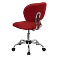 thumbnail image 6 of Pemberly Row Mid-Back Fabric Mesh Office Swivel Chair in Red, 6 of 7
