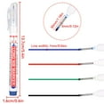 thumbnail image 2 of ZheElen 4piece Waterproof Marker Pens For Easy And Strong Indicator On Any Surface Easy To Mark Long Nib AssortedColor 1Set, 2 of 6