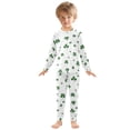 thumbnail image 3 of joogoo Leaf Clover Pajamas Set Long Sleeve Soft Cotton Sleepwear 2 Piece 18M, 3 of 7