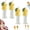 4pcs#B, variant on Water Bottle Spout Conversion Cap with Straw, Soft Silicone Flip Top Spill Resistant Design, Reusable Liquid Caps Straw Lid for Universal Bottles Drinking
