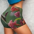 thumbnail image 4 of Pofeuu Humming Bird 1 Print Workout Shorts for Women Scrunch Butt Lifting High Waisted Yoga Gym Seamless Booty Biker Shorts-XX-Large, 4 of 8