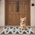 thumbnail image 4 of Black Geometric Triangle Arrow Pattern Door Rugs,Washable Non Slip Door Mats Indoor,Decorative Door Mats,Entry Mat Indoor for Entrance,Bedroom,Kitchen,Bathroom,16"x47", 4 of 6