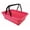 Rose Pink, variant on SAMMART Collapsible Basket with Handle 8L (2.1 Gallon) - Portable Outdoor Picnic Basket/Crate - Foldable Basin for Washing Dishes,Camping,Hiking
