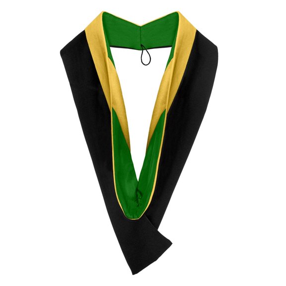 Endea Graduation Bachelors Hood For Science, Mathematics, Political Science - Gold/Green/Gold