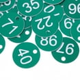 thumbnail image 3 of LOLIPPYY 100pcs number tags Green PVC Circular Key Organization for Dorm Keys Saunas, 3 of 8
