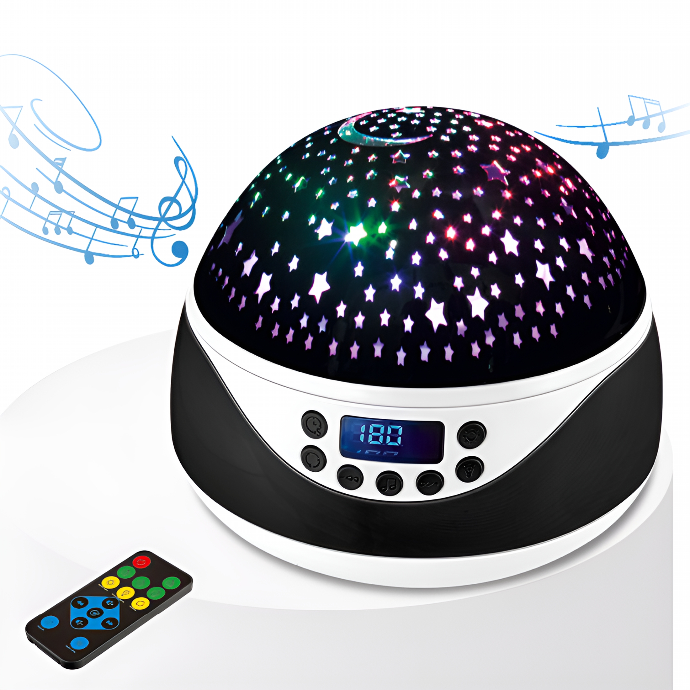 HIBIBUD 2026 New Night Light for Kids with Music&Timer Baby Night Light Star Projector White Noise Machine for Baby Sleeping Soother 12 Soothing Sounds Remote Control Timer for Nursery Girls Boys