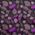 thumbnail image 1 of oneOone Cotton Silk Fuschia Pink Fabric Tropical Leaf Quilting Supplies Print Sewing Fabric By The Yard 42 Inch Wide, 1 of 5