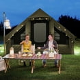 thumbnail image 4 of Costway 4-6 People Inflatable Tent with 4 Mesh Screen Windows 2 Doors Skylight Carrying Bag Green, 4 of 10