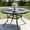 1 Round Table_53", variant on SOLAURA Outdoor Patio Bar Height Table Metal Bistro Table with Umbrella Hole, Black