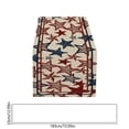 thumbnail image 4 of Memorial Day Saving!4th of July Decorations, Independence Day Table Flag Red White Blue Star Striped Floral Print Dining Table Decoration, 4 of 7