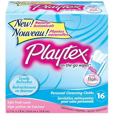 Personal Cleansing Cloths: On-The-Go Wipes Natural Botanicals Light Fresh Scent Personal Cleansing Cloths, 16 ct