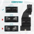 thumbnail image 4 of Unique Bargains Front Left Driver Side Master Power Window Switch Fit for Dodge Dakota 2-Door Black, 4 of 9