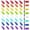 Multicolor, variant on 40 Pcs Multi Color Cord Labels Tags, Writable Rectangular Wire Labels for Electronics, Computer & Industrial Cable Management and Identification, Durable Cable Tags in 8 Assorted Colors(1.77" x 0