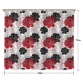 thumbnail image 5 of Pioneer Flower Floral Print Pattern Shower Curtain 84"x72" ,Bathroom Decorative Shower Curtains Set with 12 Hooks,Modern Waterproof Washable Shower Curtain, 5 of 6