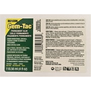 Gem-Tac Clear Hardware Adhesive 4 fl. oz. for Gems, Rhinestones
