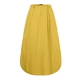 thumbnail image 6 of HomeGardon Maxi Skirts for Women Long Skirts Summer Womens Solid Color Casual Half Length Large A Line Skirt High Waisted Long Skirt,S-XXXXXL, 6 of 7