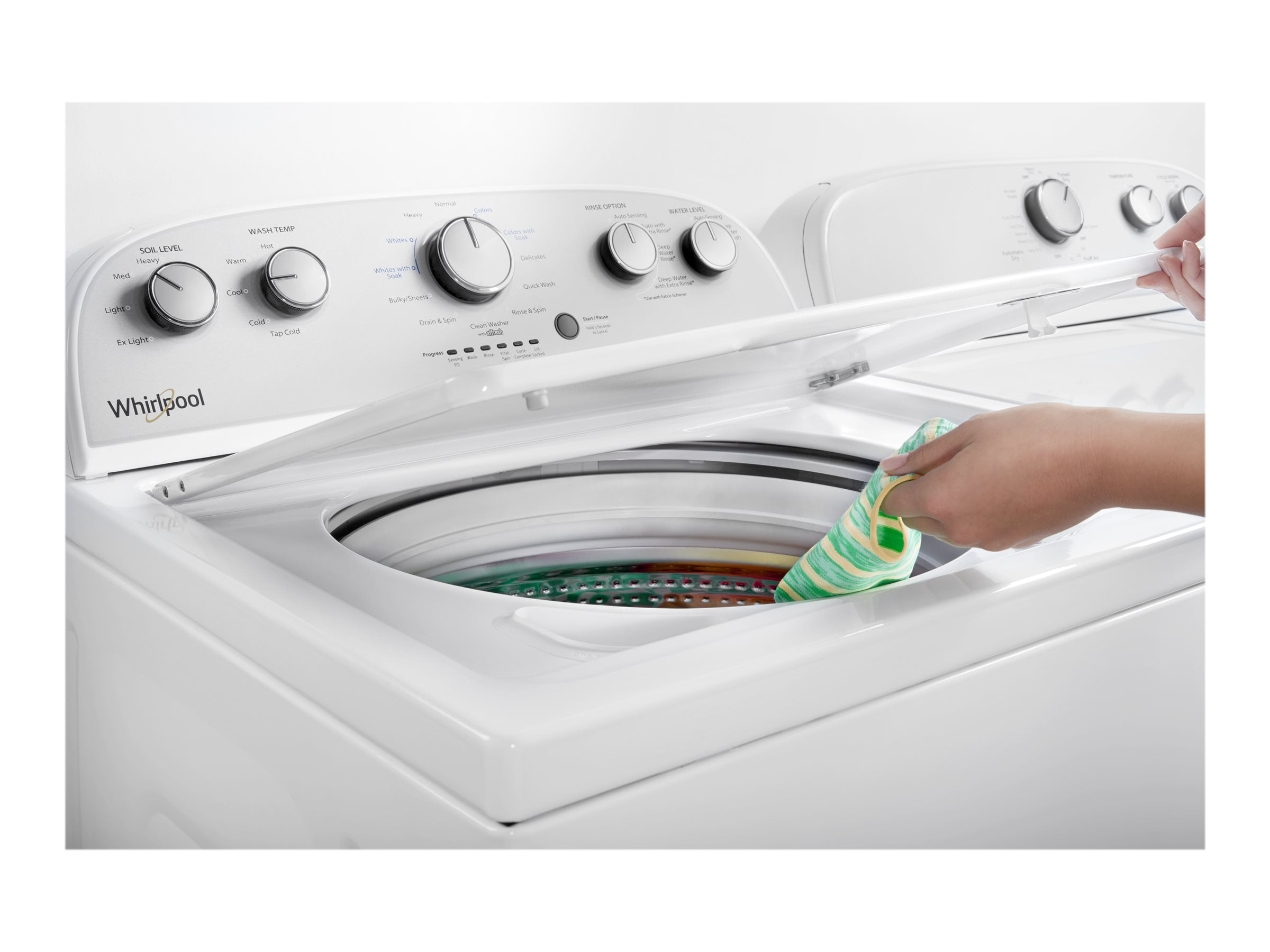 whirlpool washer deep water wash