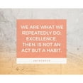 thumbnail image 3 of ArtsyQuotes 18x15 Black Modern Framed Museum Art Print Titled - Aristotle Quote: Excellence, 3 of 5