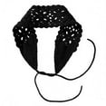 thumbnail image 2 of Certgust Head Scarf for Women's Hair Head Scarf for Women Crochet Knit Head Wrap Kerchief Head Wraps for Women Black, 2 of 5