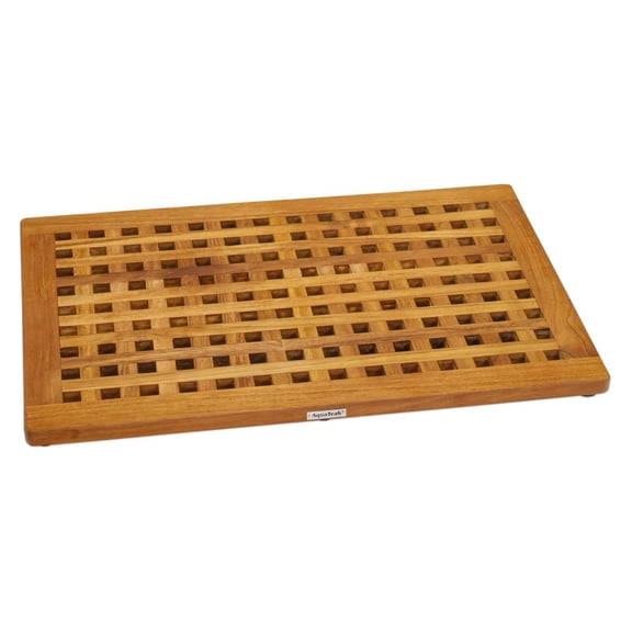 Drevy Luxury Yacht Deck Inspired Teak Bath and Shower Mat