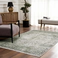 thumbnail image 6 of Hauteloom Cristy Bohemian Vintage Medallion Area Rug - Farmhouse Oriental Carpet for Living Room, Bedroom - Machine Washable- Cream, Olive - 5' x 7'6", 6 of 11