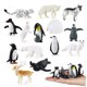 thumbnail image 2 of Oukeyi 14 Piezas Figuras de Animales Polares Realistas Juguete Mini Animales Árticos Juego de Juguetes 1-2 Pulgadas Plástico Tundra Ártica Ciervo Juguete Animal Pequeño Oso Blanco Zorro Ártico Niños D, 2 of 5