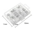thumbnail image 4 of 70PCS Ceiling Hooks Heavy Duty Screw Cup Hook for Bathroom Kitchen Wall Ceiling Hanging Various Size Combination Package, 4 of 8