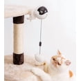 thumbnail image 3 of Juguete interactivo rosa para gatos - Pelota inteligente recargable por USB - Juguete para gatos - Juguete giratorio, 3 of 5