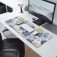 thumbnail image 2 of Long Mouse Pads for Desk,Pioneer Flower Floral Print Pattern Desk Mats on Top Of Desks, Desk Mouse Pad Extra Large with 3mm Non-Slip Base and Stitched Edge for Gaming,Office,Work,Home 31.5"x11.8", 2 of 6