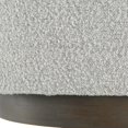thumbnail image 3 of Uttermost Avila Contemporary Wood Foam and Fabric Ottoman in Gray/Woodtone, 3 of 4