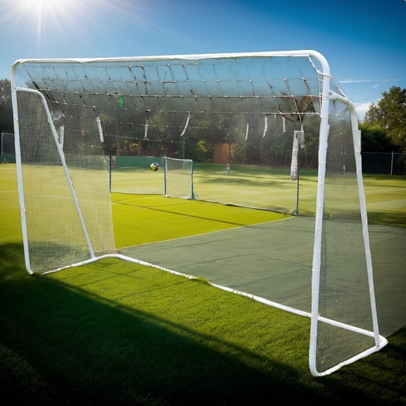8' x 5' Soccer Goal Training Set with Net Buckles Ground Nail Football Sports