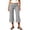 Gray, variant on Fold Over Wide Leg Capri Pants for Women Side Drawstring Ruched Elastic Low Rise Lounge Yoga Flare Culottes Y2k Flowy Crop Palazzo Pants Beach