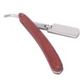 thumbnail image 4 of Stainless Steel Beard Blade Holder Men Beech Handle Manual Barber Straight Beard Trimmer Rack, 4 of 15
