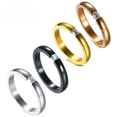 thumbnail image 2 of K-KED Korean Style Stainless Steel Set With Zircon Rings For Couples Size 5-10-6-Gold, 2 of 8