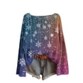 thumbnail image 4 of Horkkom Chandails de Noël pour Femmes Automne et Hiver Imprimé de Noël Manches Longues Col Rond Chandail TTG, 4 of 4