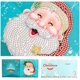 thumbnail image 4 of Paquete de 8 tarjetas de Navidad con sobre en blanco, bricolaje 5D, tarjetas de pintura de diamantes, Navidad, diamantes de imitación, pintura de diamantes, tarjeta de felicitación, postal oso de fresa Juguete, 4 of 5