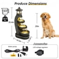thumbnail image 6 of mdj pottery 35.4 Inch Tall Resin Outdoor Water Fountain, 4-Tier Cascading Fountain with LED Lights and Lantern Top, for Patio, Garden, Backyard Decor - Grey, 6 of 7