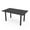Asian Night w/Matte Black Base with Electric, variant on 6 Person Rectangular Conference Table Silver Post Legs Power And Data