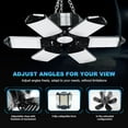 thumbnail image 6 of Zechuan LED Garage Light, 200W Plug-in Led Shop Light with 6+1 Adjustable Panels –Linkable, 20000LM Super Bright Deformable Ceiling Warehouse Light –Perfect for Garage, Attic, Workspace- 2 Pack, 6 of 7