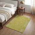thumbnail image 4 of Entryway Rug 2'x3', Mustard Terracotta Splatter Kitchen Runner Rugs Non-Slip Carpet Mats, Boho Mottled Vintage Rustic Bedside Rugs Runners Washable Floor Carpet for Bathroom Laundry Room, 4 of 8