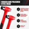 thumbnail image 2 of Ball Peen Hammer C&T 16 oz 32 oz 48 oz con mango de fibra de vidrio, 2 of 6