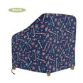 thumbnail image 7 of Renewold Waterproof Patio Chair Covers Anti-UV Weather-Resistant Patio Lounge Chair Covers Furniture Protection Christmas Decor Fits up to 29W x 33D x 36H Inches, Candy Cane Snowflakes, 7 of 7