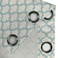 thumbnail image 3 of Ambesonne Aqua Grommet Curtain Single Panel, Mesh Curvy, 50"x60", Seafoam Cream, 3 of 5